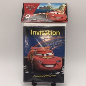 Disney Cars Lightning McQueen Party Invitations